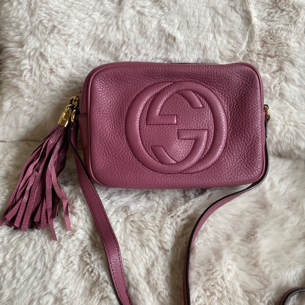 Gucci disco leather camera bag
